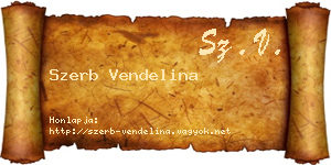 Szerb Vendelina névjegykártya